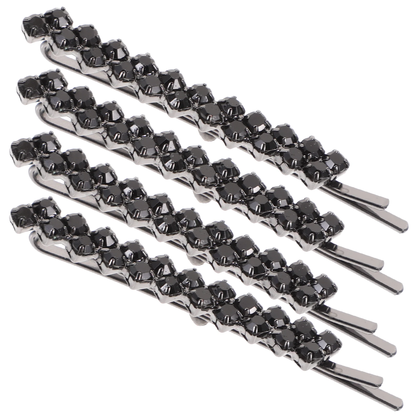 

Crystal Hairpin Rhinestone Decorative Bobby Pins Women Hair Clip Beaded Barrettes Wedding Accessories Stylish Fashion Everyday