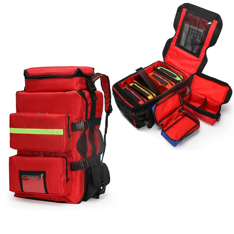 First Aid Kits Emergency Rescue Backpacks Large Capacity Sorted Storage Outdoor Camping Survival Kits Medical Kits