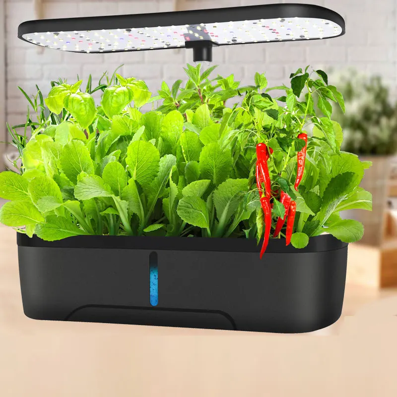 Smart Indoor Home Gardening LED Greenhouse Hanging Garden with Automatic Hydroponic Planting System