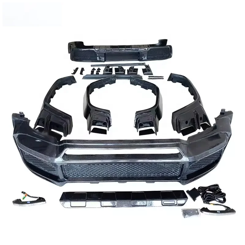 

Best Fitment Carbon Fiber Car Body Kit for G Class W464 Upgrade BRABU Style Wide Body Car Bumper