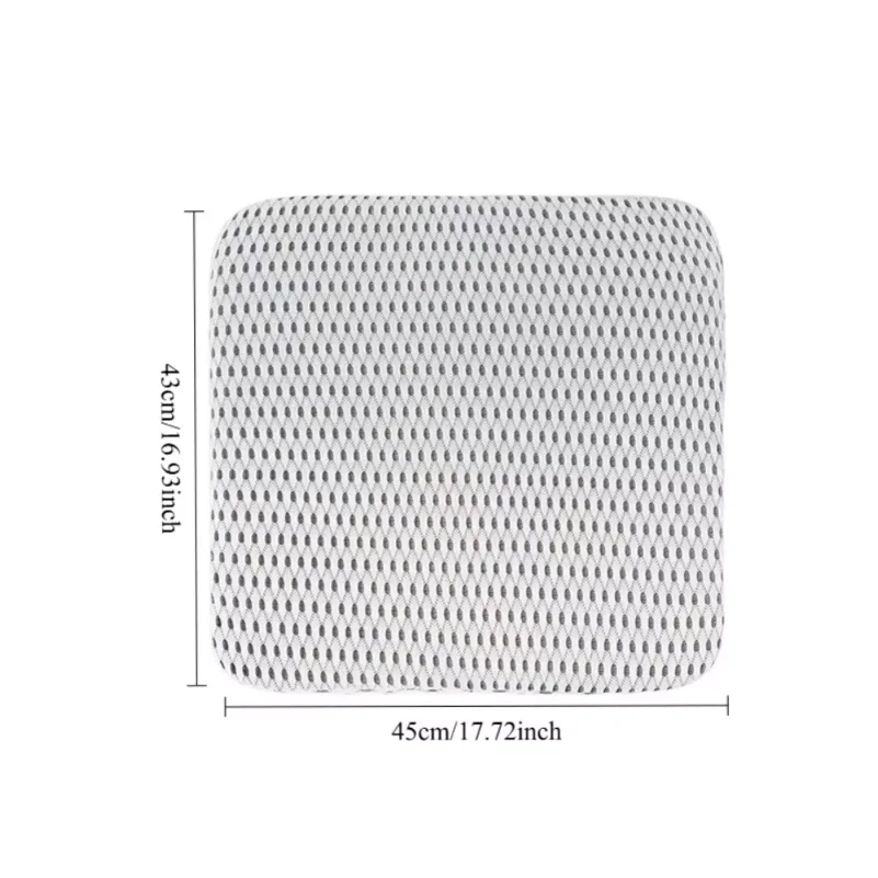Car Square Seat Cushion Universal Four Seasons Breathable Comfortable Light Pad for Auto Driver & Passenger Seat