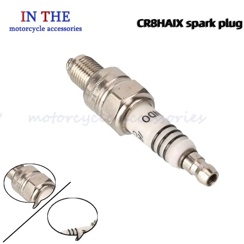 High Performance Motorcycle Spark Plug Set CR8HSA C8HSA CR8HIX Fit 50cc 70cc 90cc 110cc 125cc 150cc ATV Pit Dirt Bike Go Kart