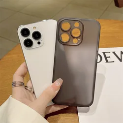 Super Slim PP Case For iphone 15 Pro Max 15 Plus Case For iphone 13 mini 14 15 Pro Max Back Clear Cover Cases