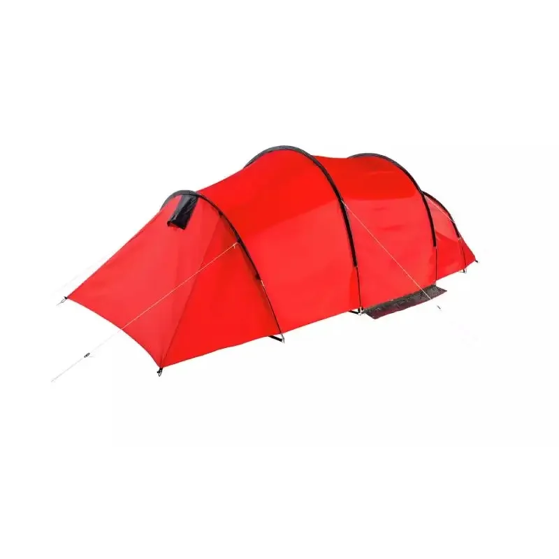 2023 Hot Sale Red Tunnel Tent Camping Thickened Rainproof Multi-person Sunscreen Nylon Material