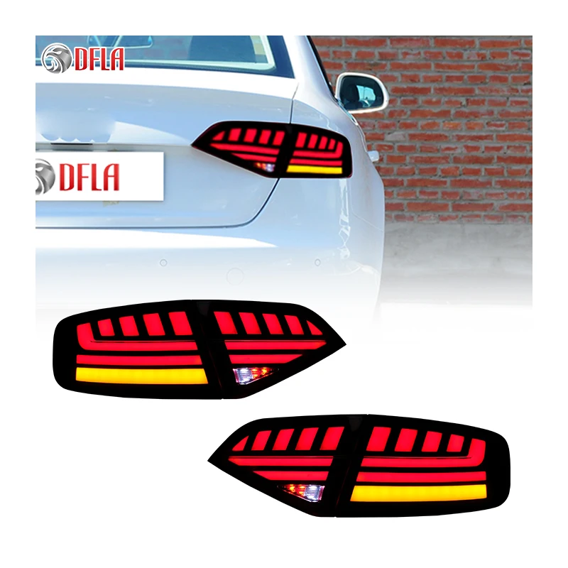 Car Tail Lights For Audi A4l 2009 2010 2011 2012 Taillight Assembly B8 Upgrade B9 New Style Led Moving Turning Rear Lights