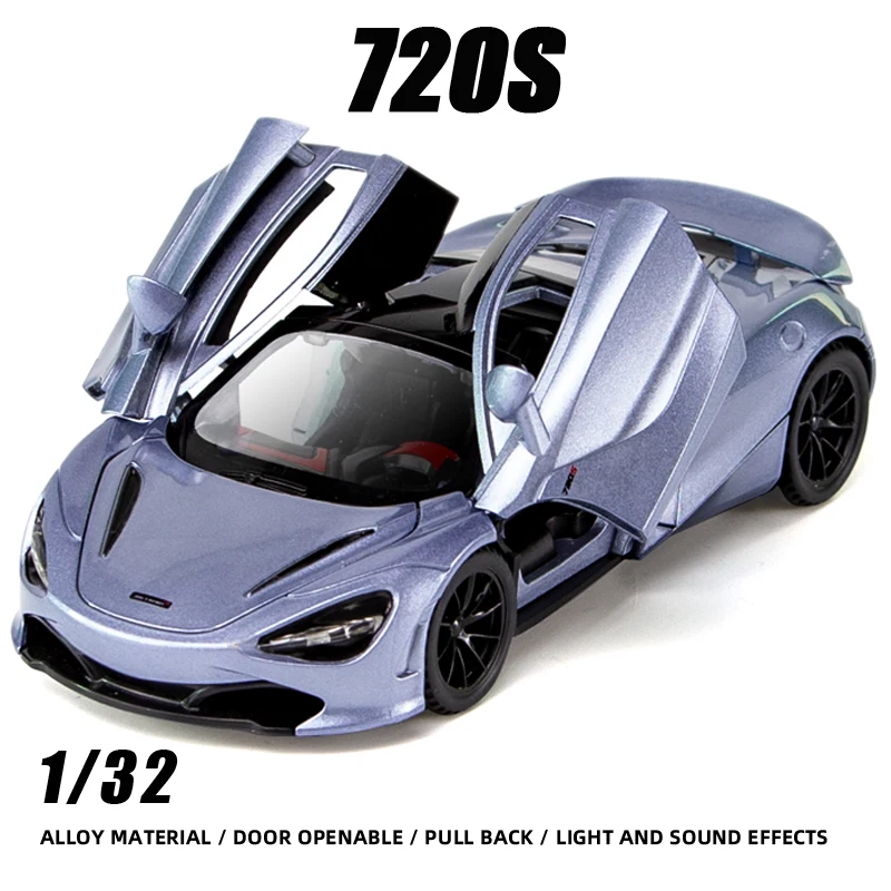 

1:32 MC 720S Senna Supercar Racing Model Car Toy Boy Diecast Metal Vehicle One Piece Hot Wheels Fast Furious Premium Collection