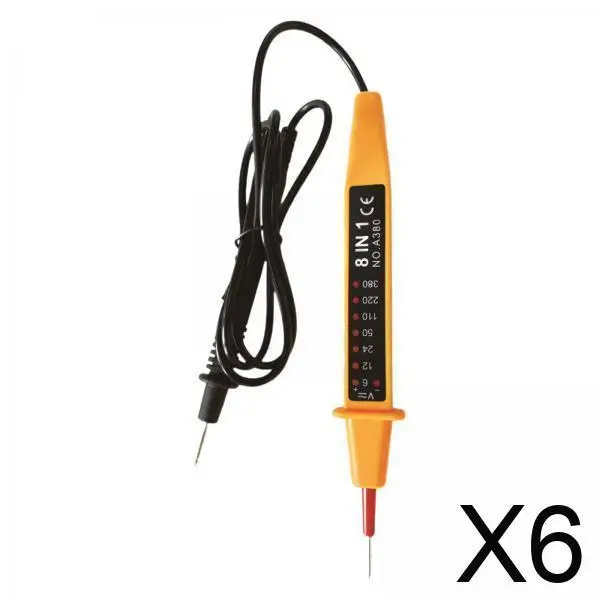 

Voltage Tester Pen 6V to 380V Non Contact Electric Circuit Tester Pen Current Detector Sound Light Alarm for Car Maintenance