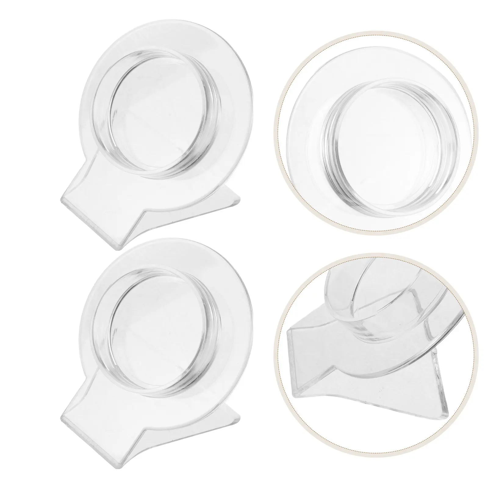 12Pcs Acrylic Bracelet Display Stand Clear Slanted Jewelry Organizer Rack Bracelet Storage Showcase for Vendors Collectors