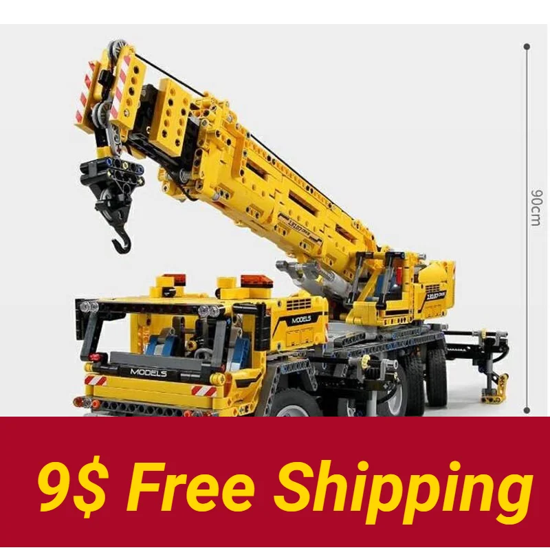 

Building block moc-u42009 13107 20004 mobile crane electric remote control educational toy