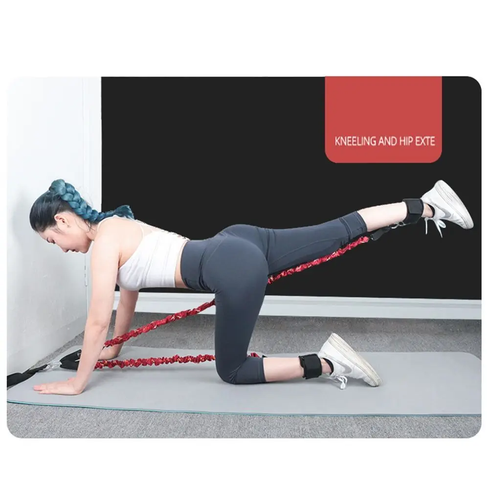 Strengthen Booty Training Resistance Band Butt Lift Adjustable Hip Strengthen Pull Rope Double D-Ring Fastener Tape Design