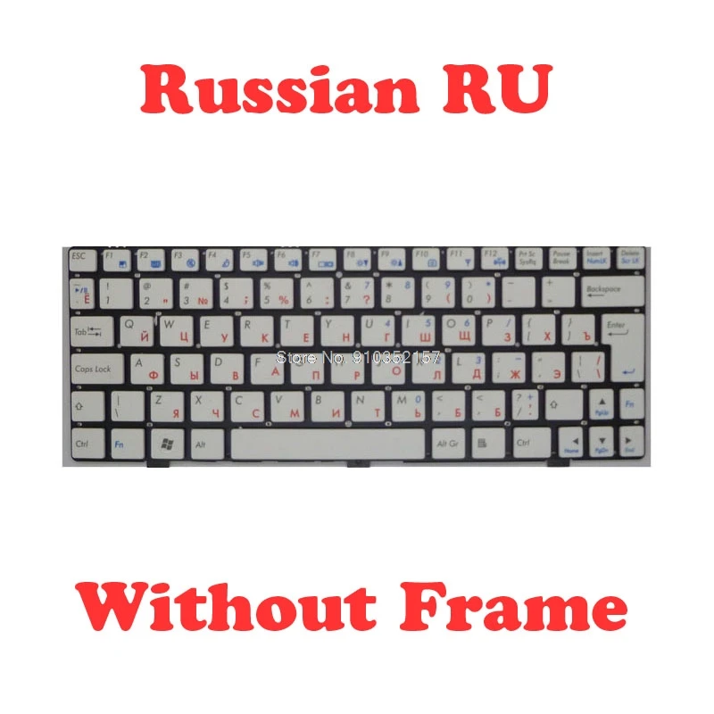 

PO HB RU Keyboard For CLEVO MP-08J66P0-4303W 6-80-W3100-151-1 6-80-W3100-151-1 MP-08J63HB-430 6-80-M1110-290-1 MP-08J66SU-43013