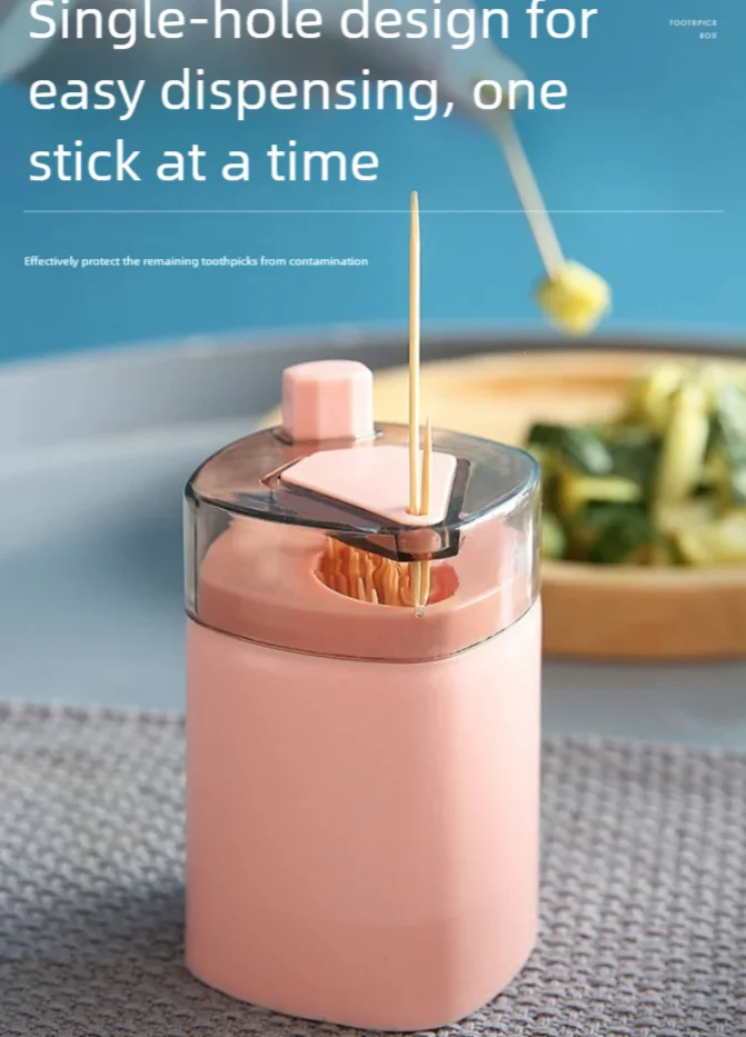 Creative Restaurant Push-Down Toothpick Holder