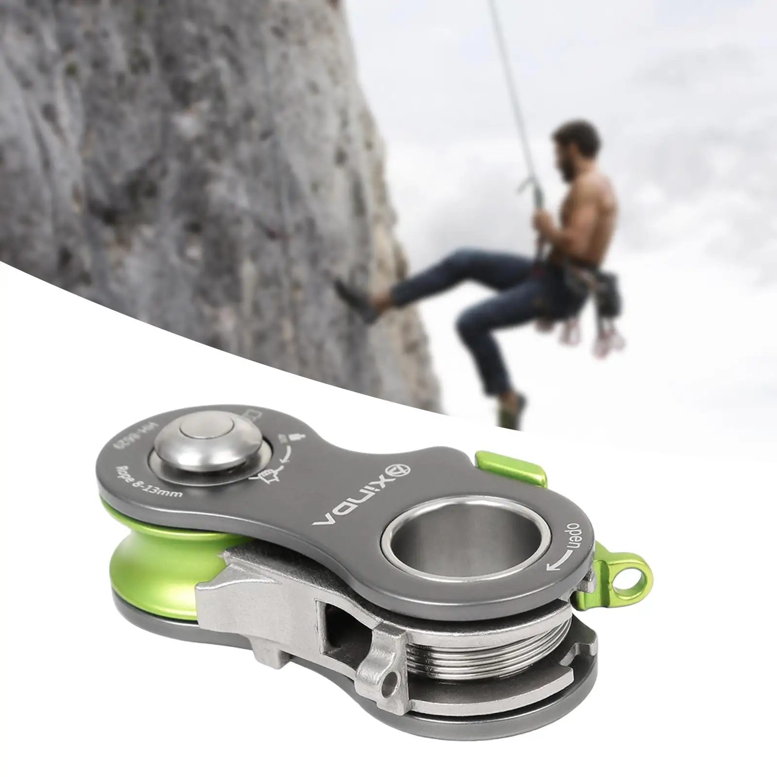 

Single and Bidirectional Pulley Tool Rock Climbing Pulley for Outdoor Activities Climbing Arborist Mountaineering Enthusiasts