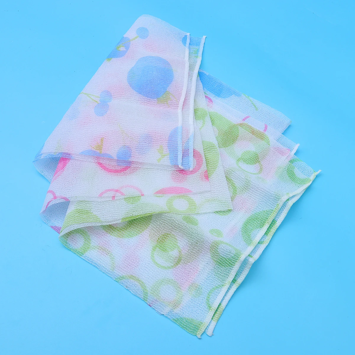 

3pcs Bath Nylon Exfoliating Bath Washing Tool Back Scrubber Long Strip Shower Towel Body Cleaning Green Blue Pink