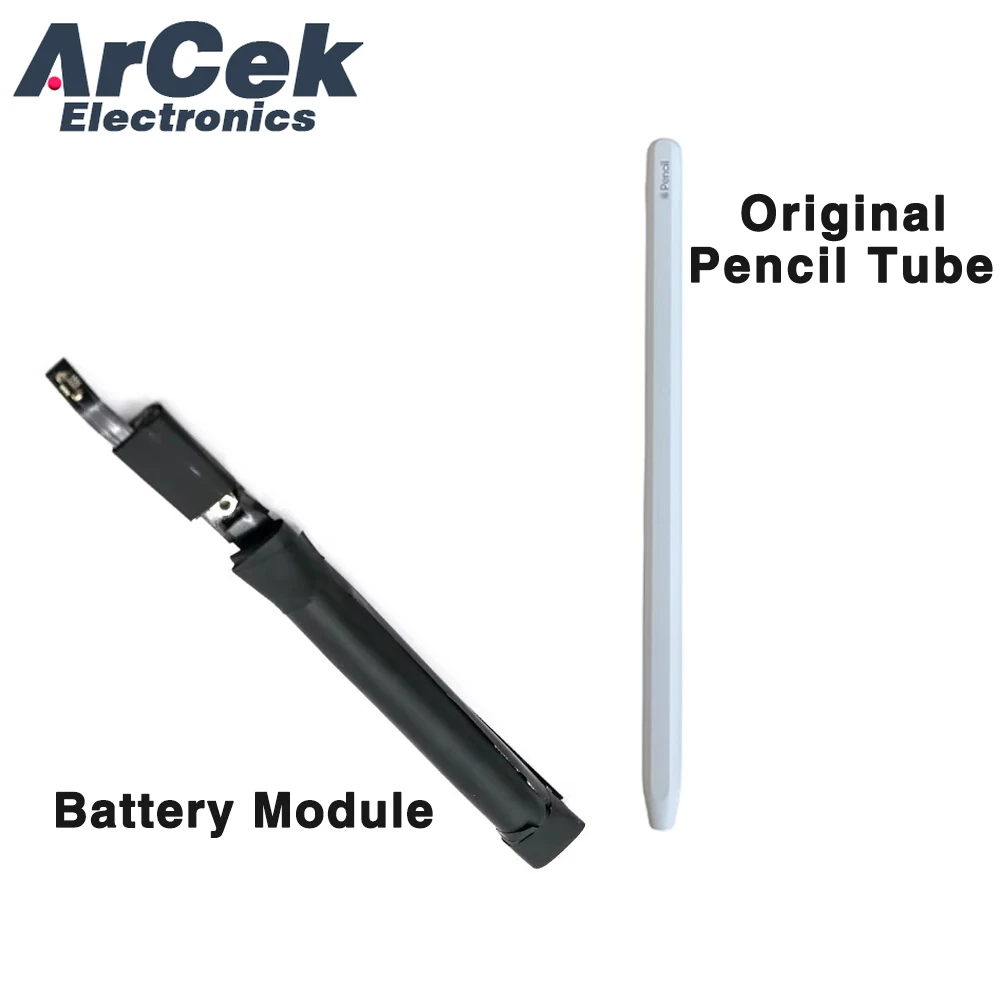 Original Pencil Tube with New Replacement Battery Module for Apple Pencil 2nd Housing for 2 Generation Shell