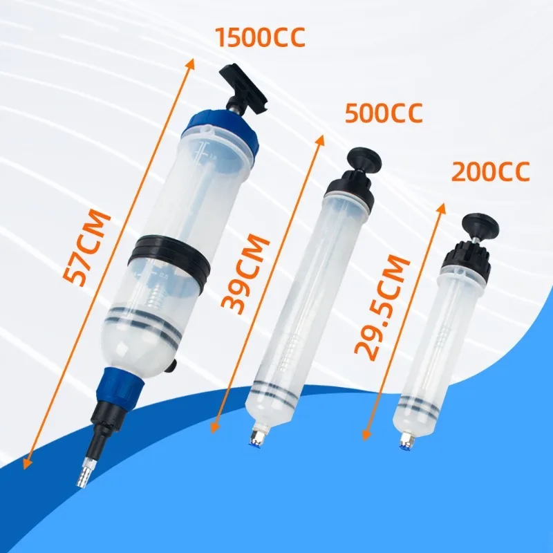 

200cc 500cc 1500cc Fuel Transfer Filling Syringe Injecting Pump Suction Vacuum Brake Liquid Manual Car Oil Fluid Extractor