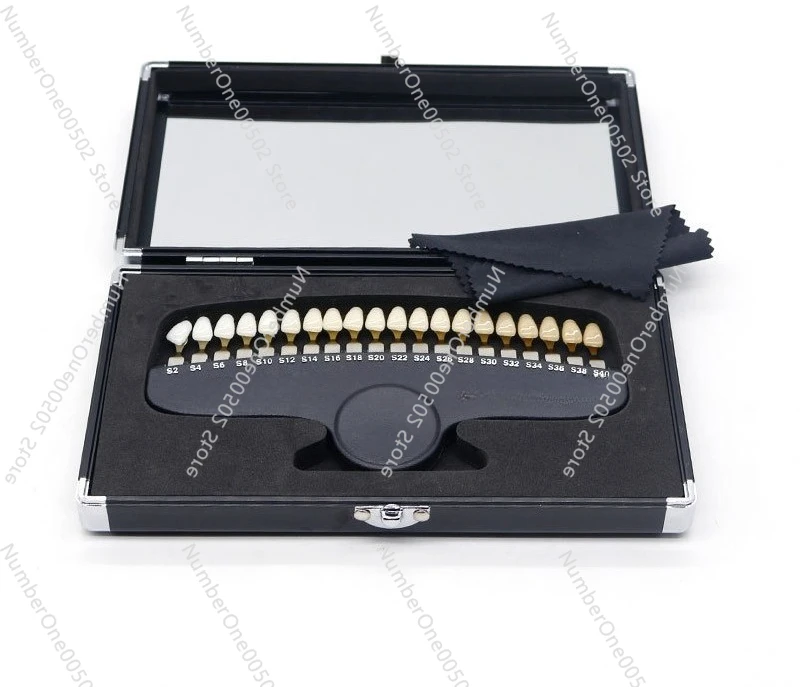 

Dental Shade Guide 27 Colors Teeth Whitening shade tab for Bleaching Veneers Porcelain​