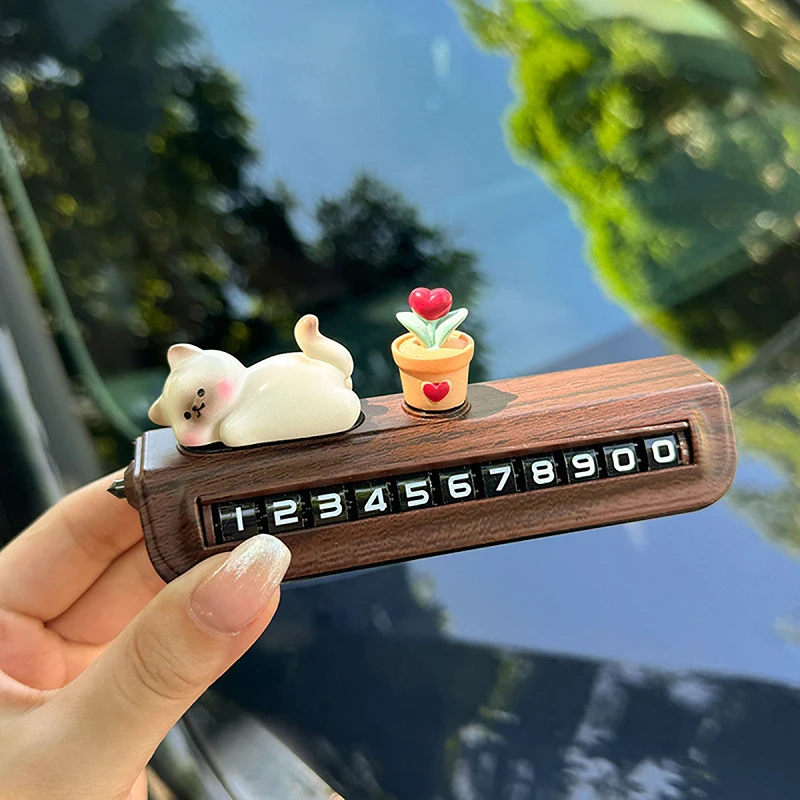 سيارة مواقف السيارات المؤقتة تصريح رقم الهاتف لوحة سيارة الديكور سيدة نمط قطع غيار السيارات والاكسسوارات هدية #1