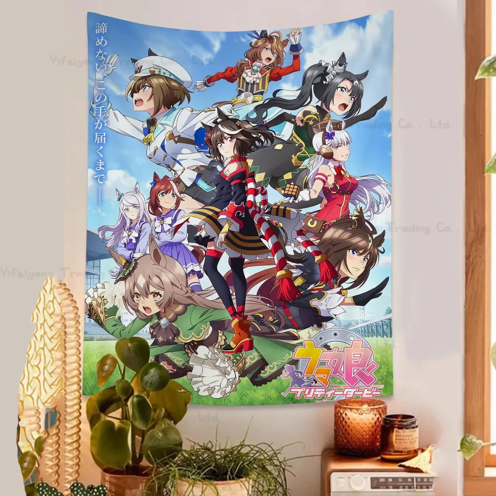 Tokai Teio Uma Musume Pretty Derby Anime Tapestry Art Science Fiction Room Home Decor Wall Art Decor