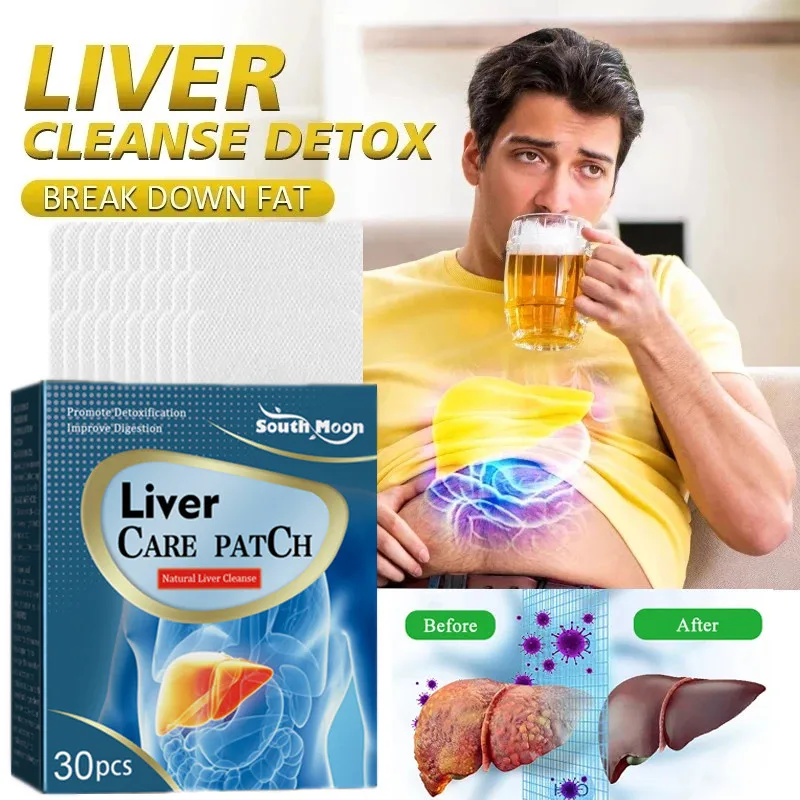 Liver Detox Cleanse Care Patch Improve Liver Function Cleaning Toxin Slim Fat Prevent Fatty Liver Supports Gallbladder Health