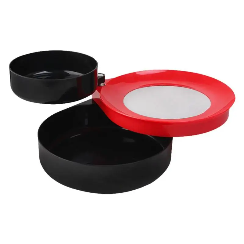 Strong Magnetic Fishing Tray Magnetic Mini Pull Bait Tray 3 Layers Non-stick Pan Magnetic Fish Bowl Bait Plate Pull Bait Tray