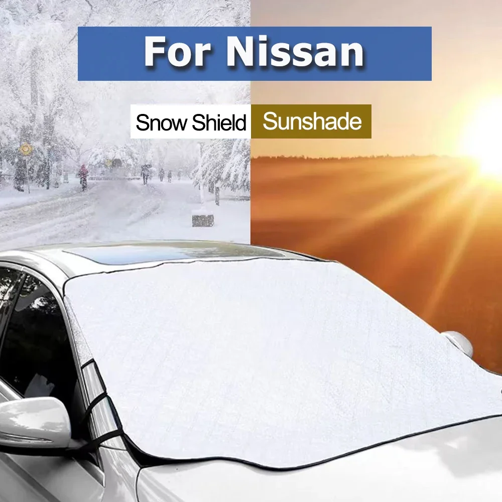 

For Nissan Qashqai Skyline Juke Alissa X-Trail Car Anti-Snow Windshield Proof Protective Cotton Sunshade Anti Ice Frost