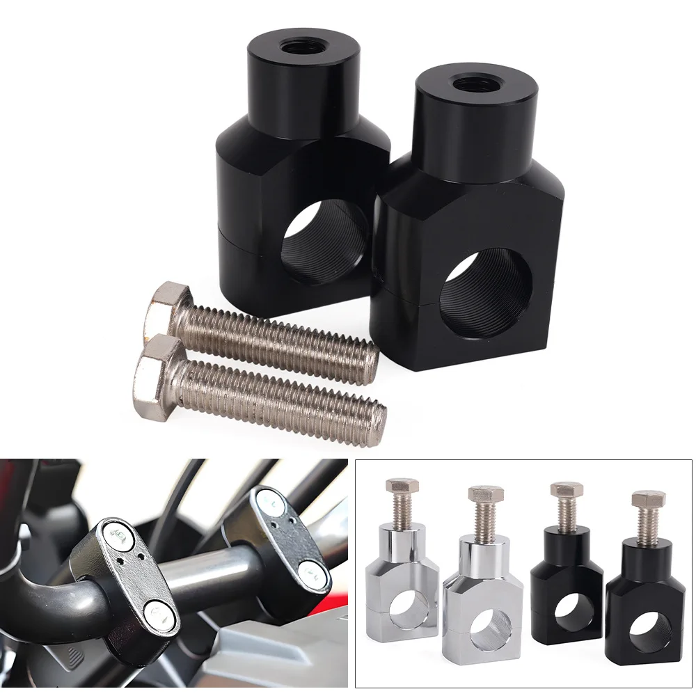 

25mm Handlebar Riser Adapter for Harley Honda Cruiser Motorcycle CNC Lift Bracket