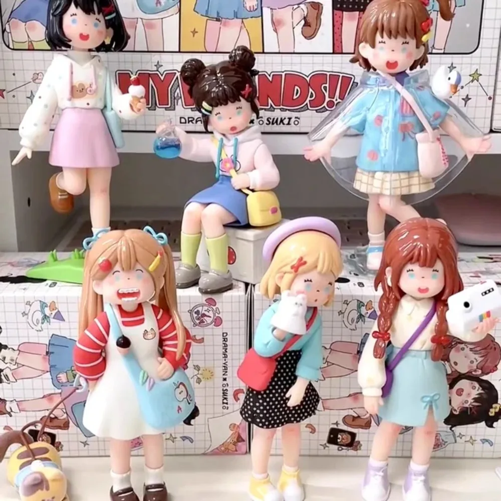 

Suki My Friends Series слепая коробка модная аниме модель фигурка куклы коллекция милое украшение дома Gk детский подарок на день рождения