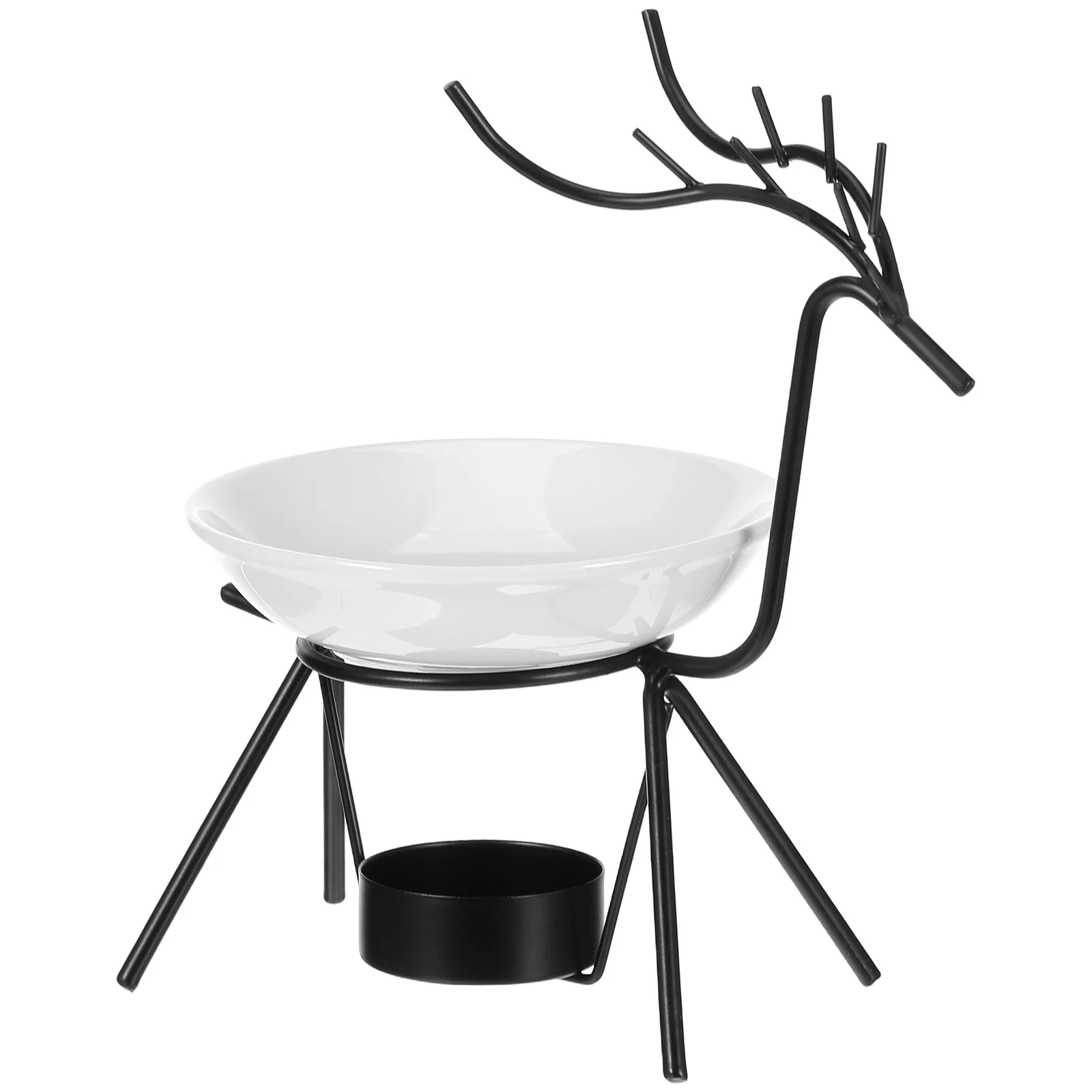 

Luxury Iron Incense Burner Exquisite Deer Design Aroma Therapy Decor for Home Yoga Kitchen Bathroom Relaxation Gift