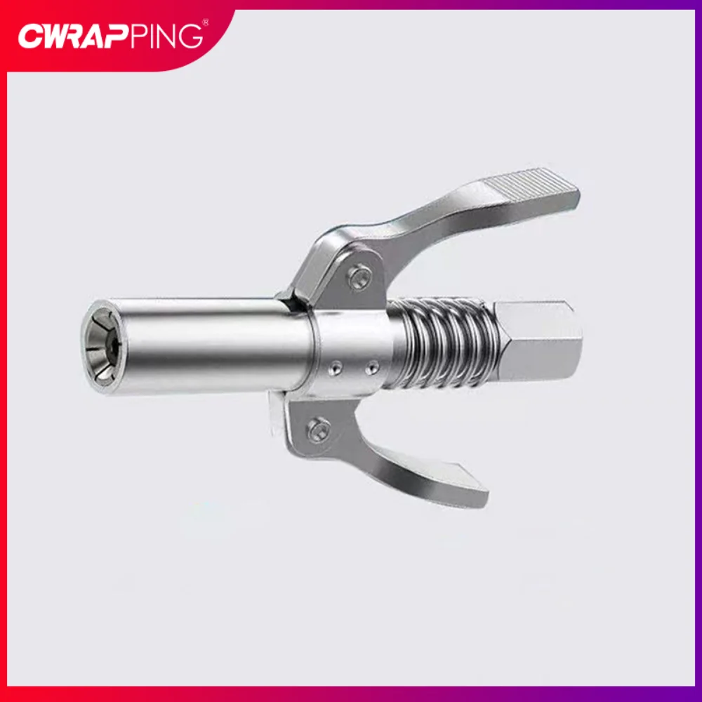 Grease Gun Coupler Grease Nozzle Lubricant 10000 PSI NPTI/8 High Pressure Tip Repair Tools Oil Pump Car Syringe Stainless Steel image 5