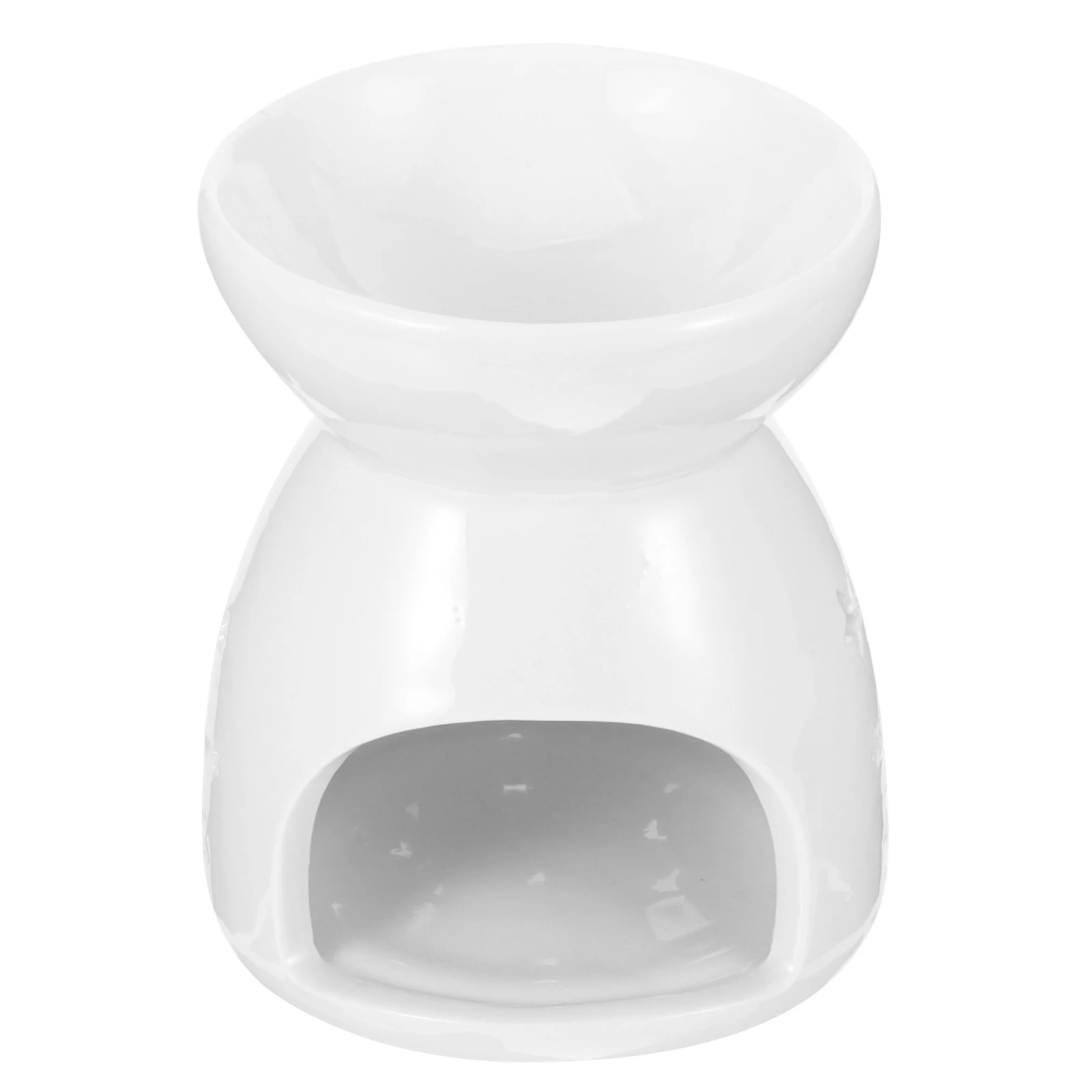 

Tealight Holder Ceramic Essential Oil Burner Hollow Design Large Capacity Aroma Diffuser Decoration Office Bedroom