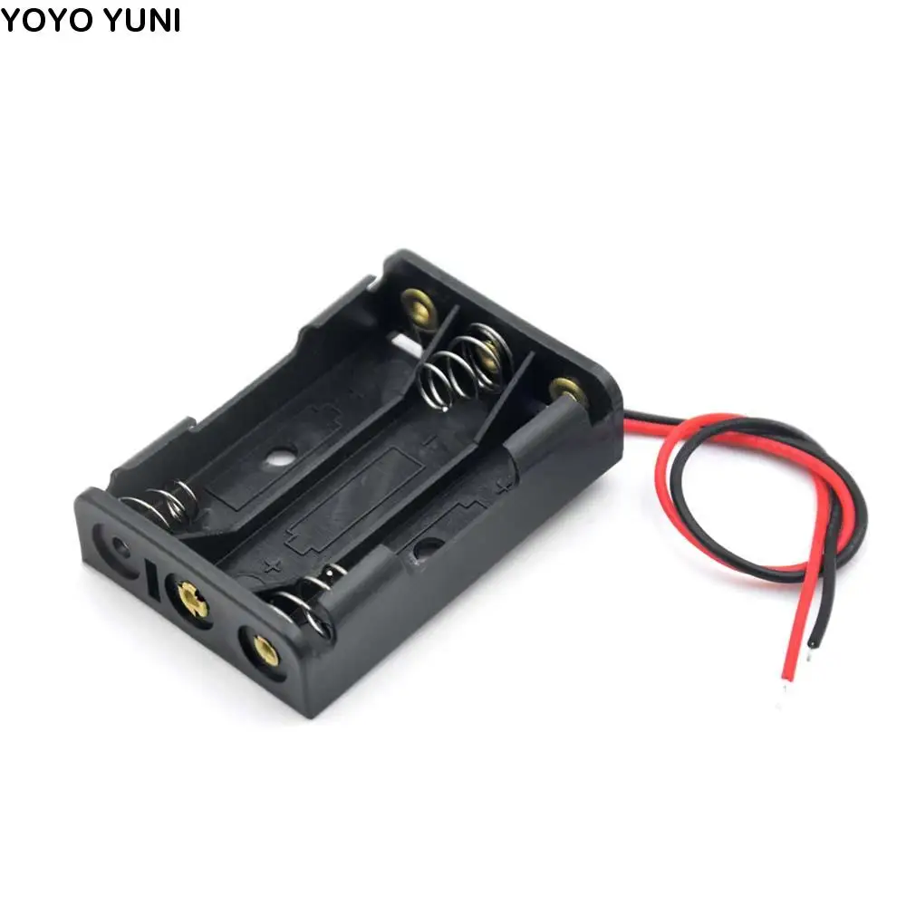 

DIY Black 1 2 3 4 Slot ABS Storage Box for AAA Battery Battery Holder Batteries Container Battery Box Battery Storage Boxes