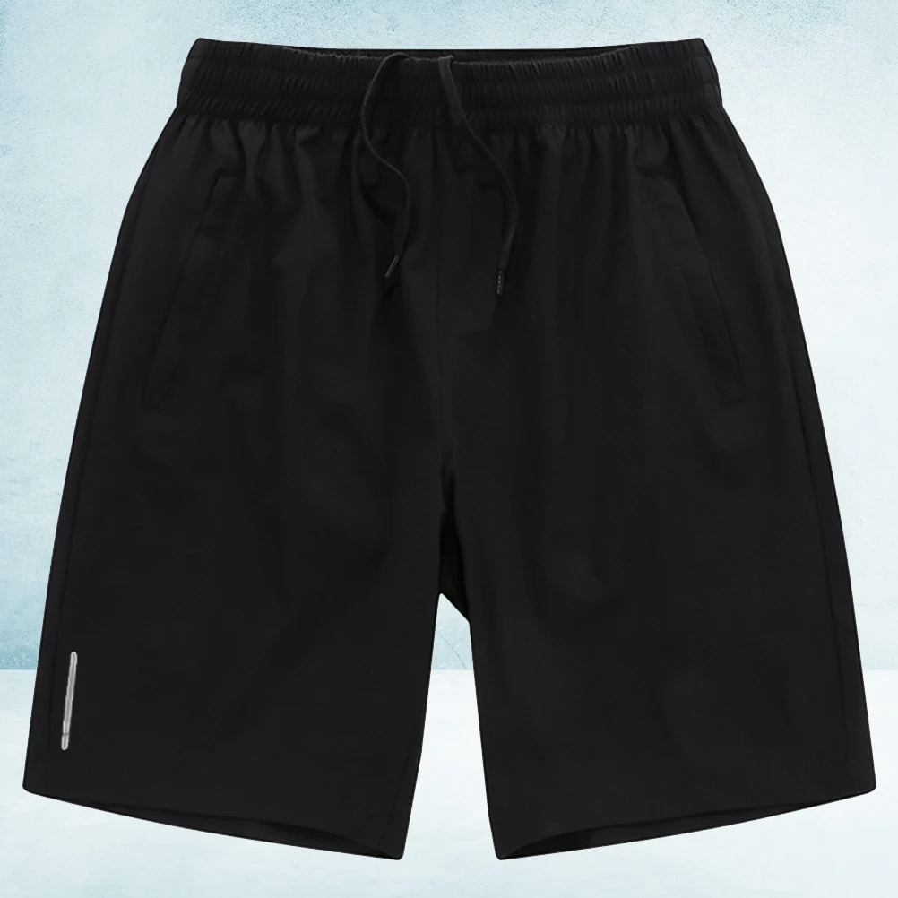 

1Pcs Athletic Shorts Black 3Xl 80-90Kg Premium Cotton Polyester Running Short Pants Men Sport Leisure Exercise Apparel