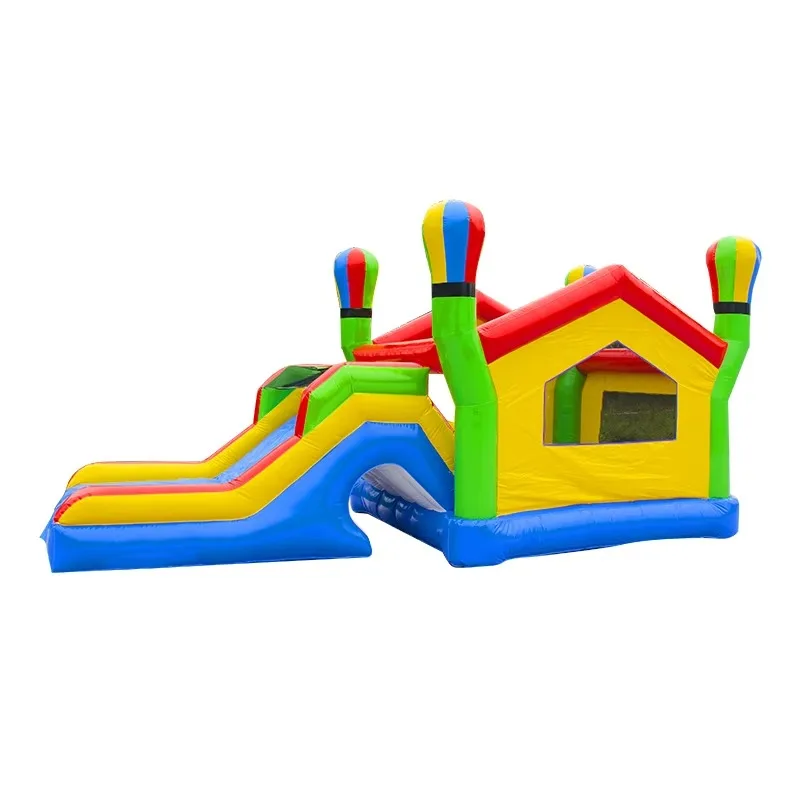

Colorful Bouncy Castle with Slide Children Are Interested in Inflatable Trampolines Birthday Presents for Toddler Boys and Girls