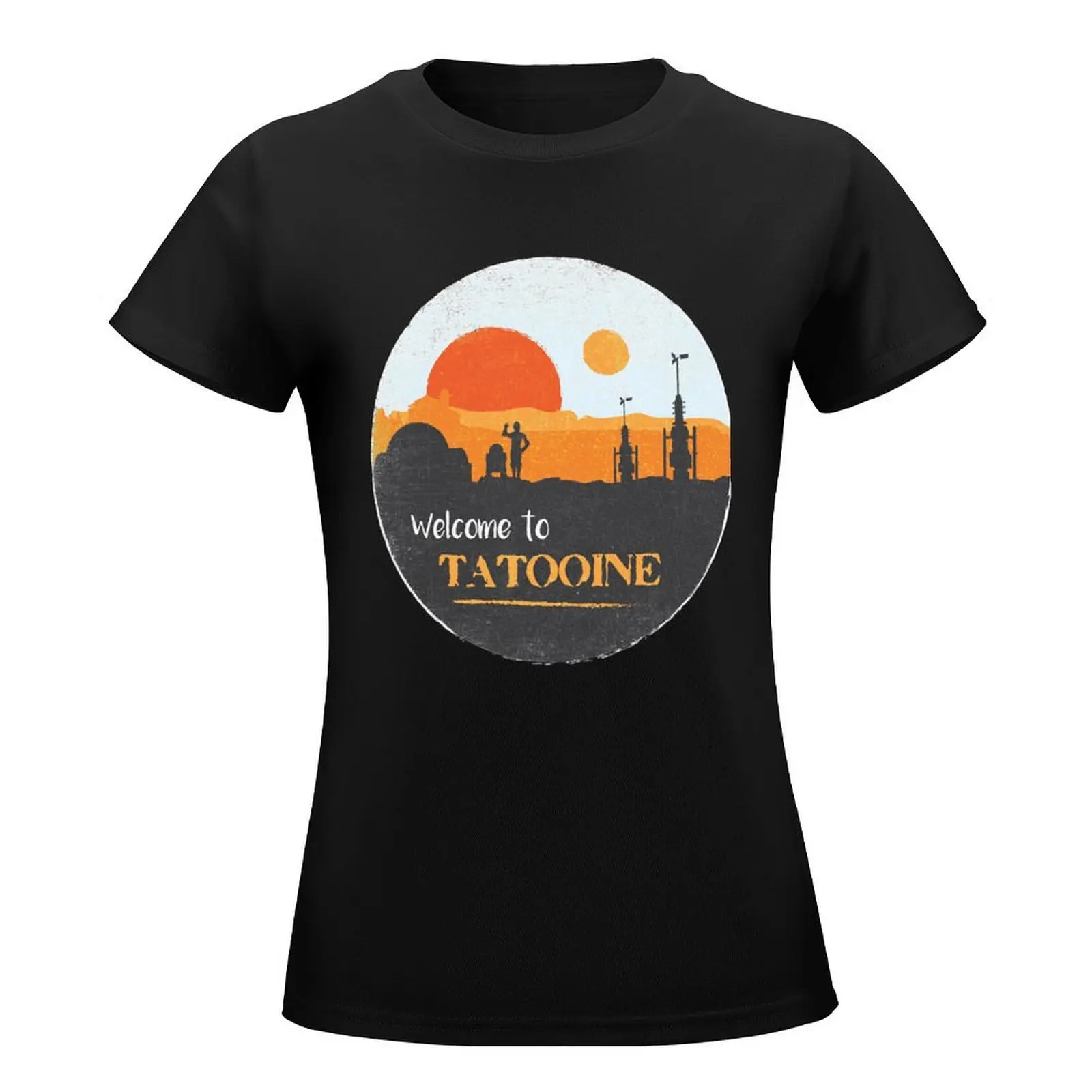 Welcome To Tatooine T-Shirt animal print shirt for girls Aesthetic clothing summer clothes Women t shirt