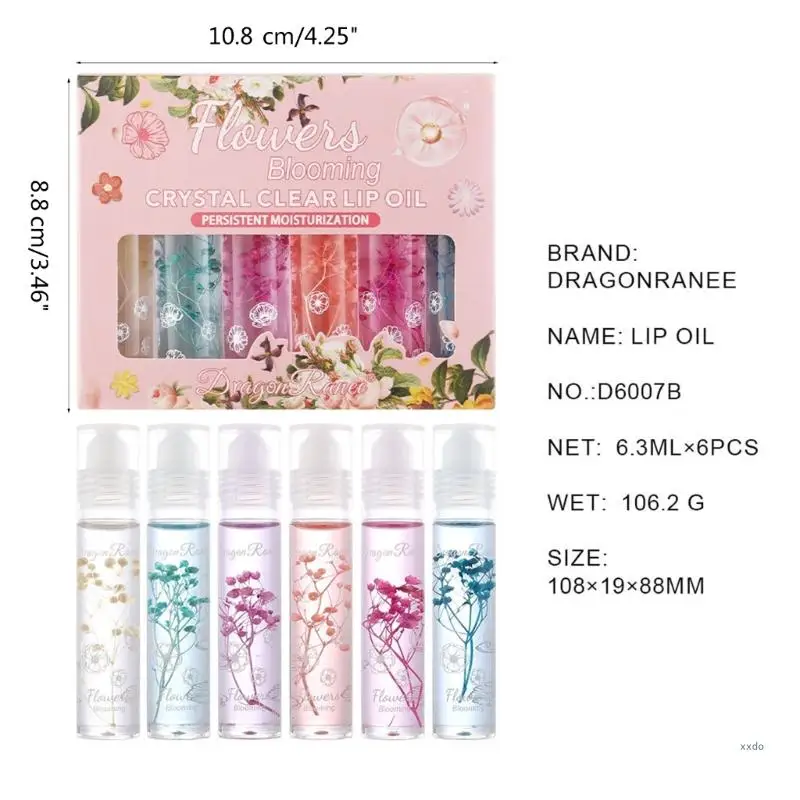 Dragon Ranee Moisturizing Lip Oil for Plump and Hydrated Lips Achieve a Fashionable Look Nourishing Lip Balm for Women Girls