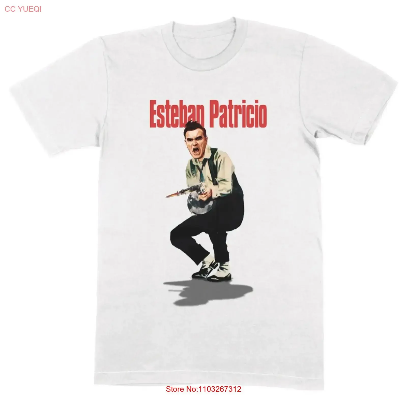 Camiseta Morrissey Esteban Patricio de algodón, todas las tallas, estilo vintage, ligeramente elegante, transpirable, informal, unisex