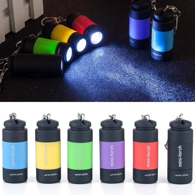 2022 new key chains led light Flashlight lamp mini torch waterproof jewelry practical accessories