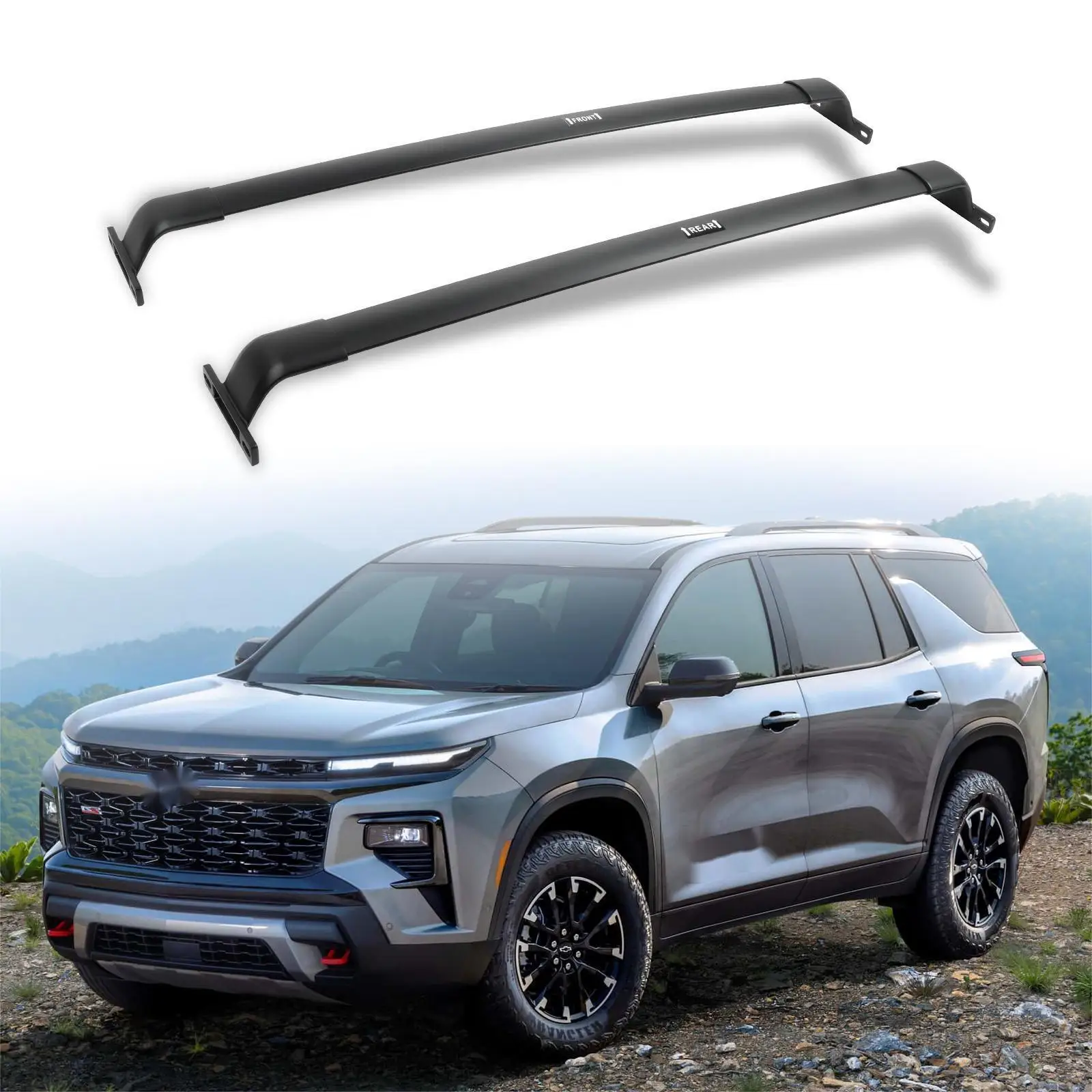 

220LBS Cross Bars Roof Racks for Chevy Chevrolet Traverse 2022-2025 Aluminum