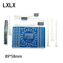 LXLX1 SMD Components Soldering Practice Board CD4017 NE555 Running Light Kit Skills Training Training Kit