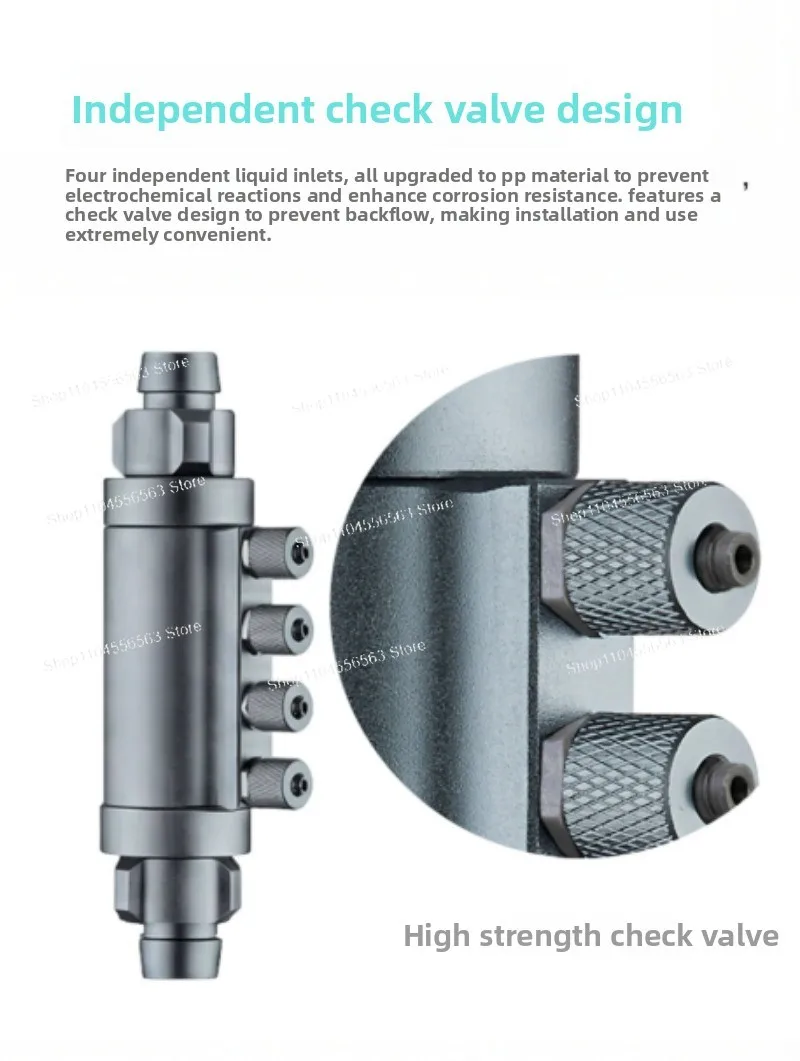 Titration Splitter Upgraded Version with Check Valve