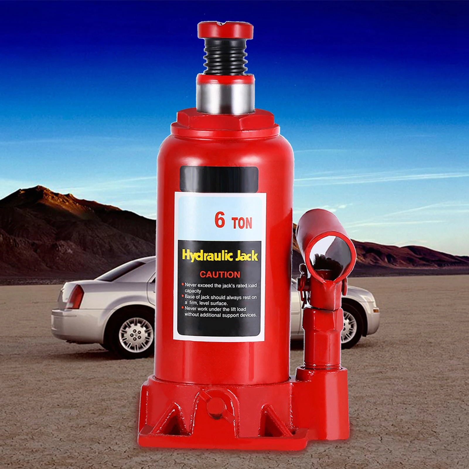 Automotive Lifter 6T Heavy Duty Hydraulic Bottle Jack Lifting Car Van  Vehicle Automotive  Hydraulic Jack Car