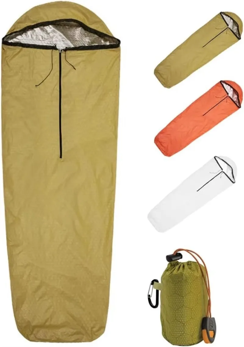 Lightweight Compact Emergency Warm Sleeping Bag Cold Blanket Waterproof Cover  Nylon Portable Sleeping Bag Fast Delivery