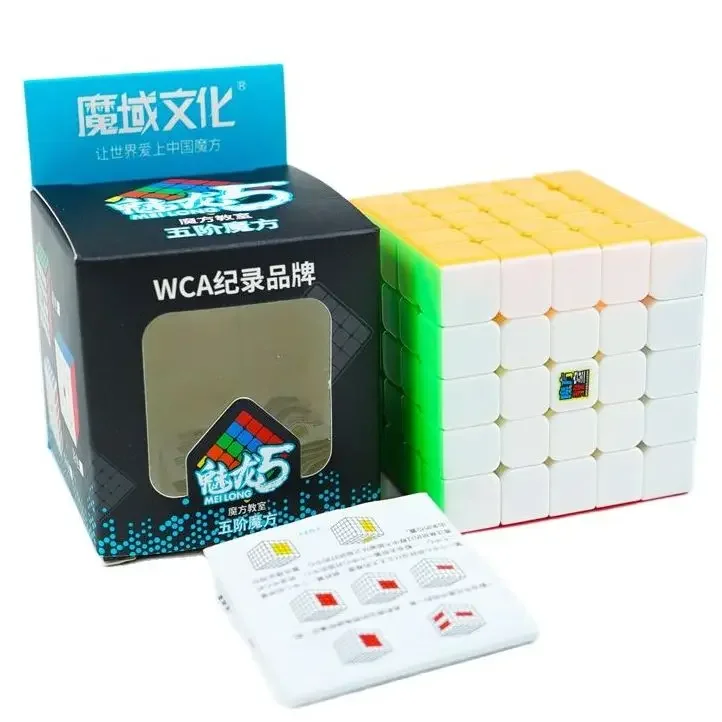 Moyu Meilong 5x5 Magic Speed Cube Stickerless Professionelles Zappelspielzeug Meilong 5x5x5 Cubo Magico Puzzle Kindergeschenke