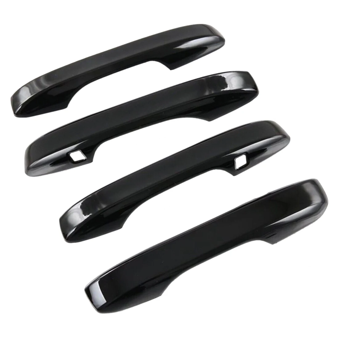 4Pcs/Set Exterior Door Handle Cover Single Hole Trim Molding Fit for Honda CR-V 2023 2024 ABS Gloss Black