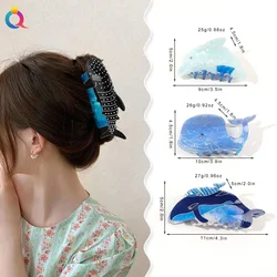 Cute Creative Whale-shaped Hair Clip, Personalized and Fashionable Women's Back Head Grabber Animal Hair Accessories Girl Gift