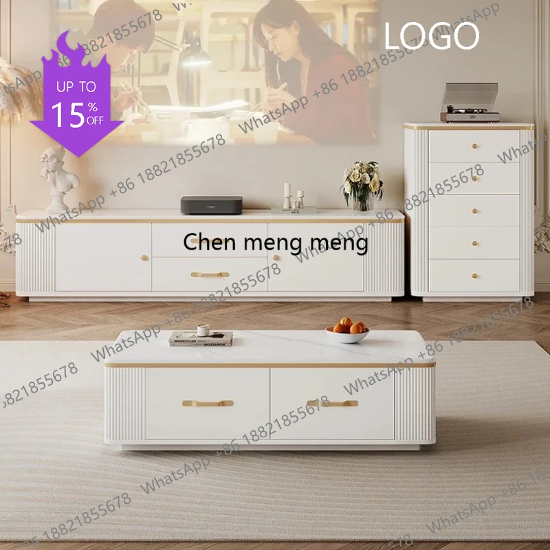 

D80 Solid Wood Design Tv Stand Coffee Table Luxury Showcase Home Tv Stand Living Room Universal Mueble Para Televisor Home Furni