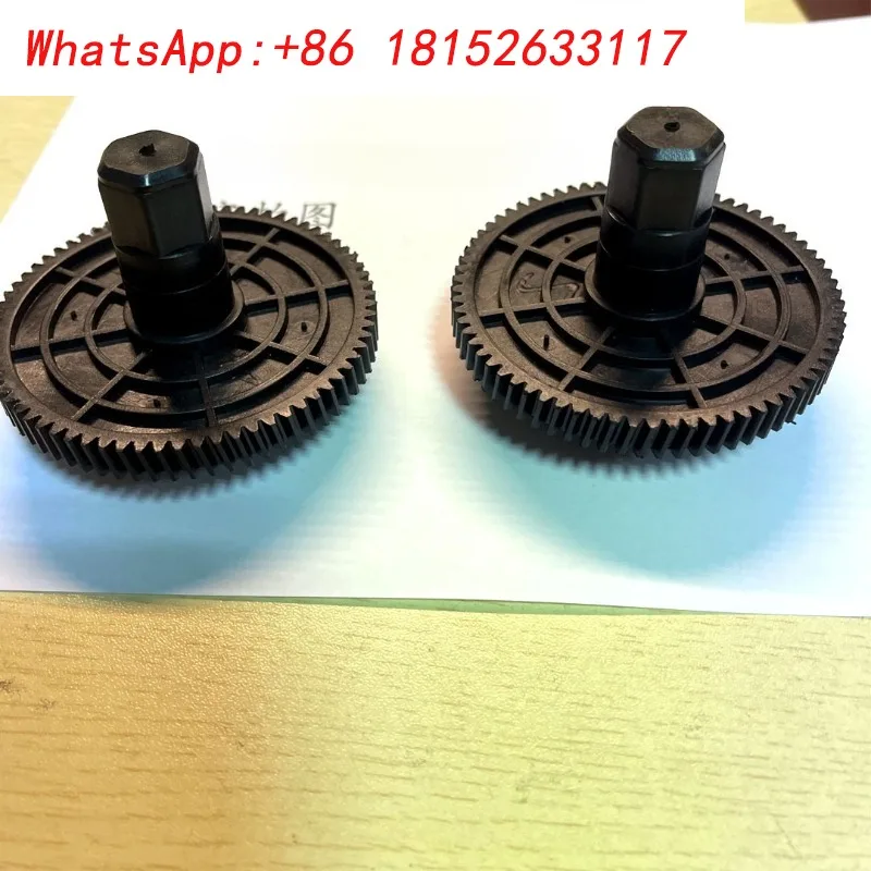 Massage Pillow Gear Shell Shawl Movement Accessories Plastic Hexagonal Shape Black 74mm Diameter MM