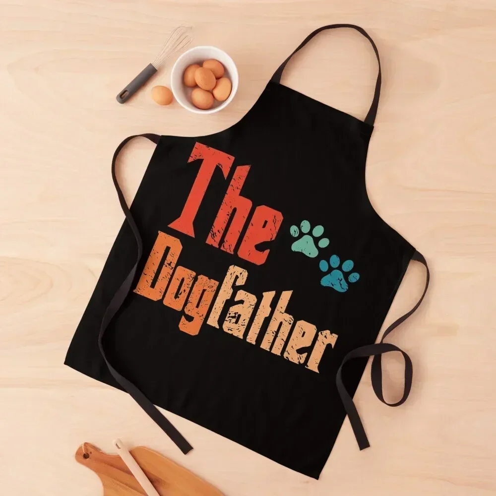 

the dogfather Apron kitchen gadgets Sexy chefs Chef Uniform For Men Apron