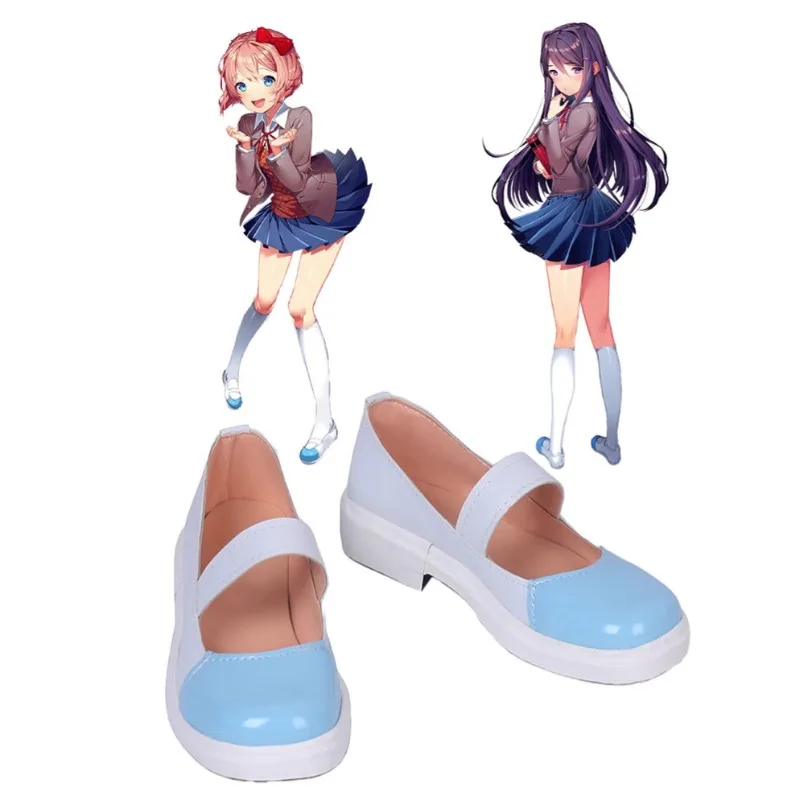 Game Doki Doki Literature Club! Series Stage Performance Shoes Cute Cartoon Natsuki Yuri Sayori Creativity Cosplay Shoes Prop